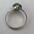 British vintage jewelry jade sterling silver ring, free size